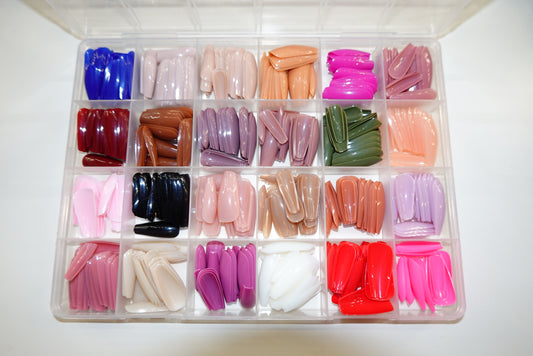 576-Piece Coffin Press-On Nails Set