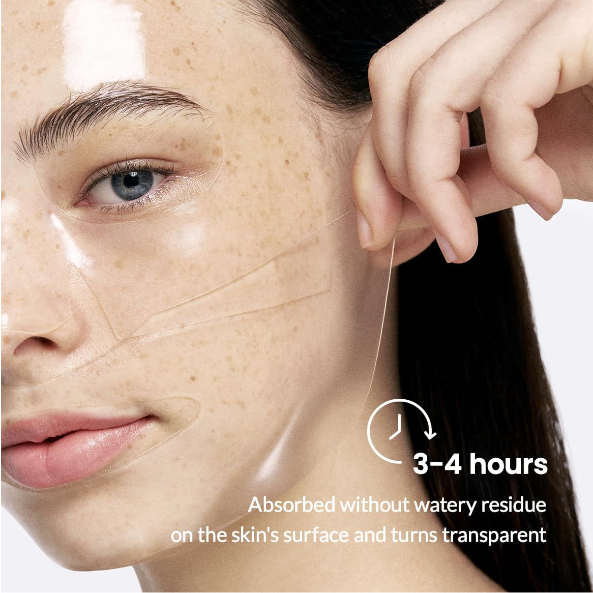 Deep Collagen Hydrogel Facial Mask for Radiant Skin - Hydrating Overnight Treatment with Low Molecular Weight Collagen for Lifting, Firming, and Moisturizing