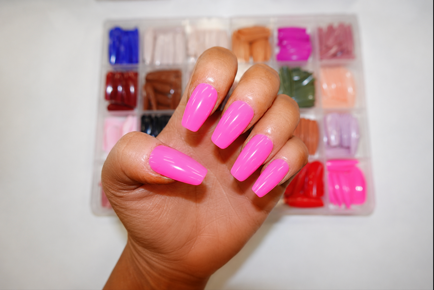 576-Piece Coffin Press-On Nails Set