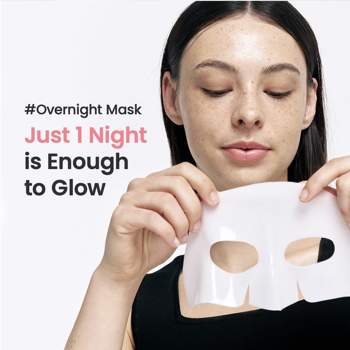 Deep Collagen Hydrogel Facial Mask for Radiant Skin - Hydrating Overnight Treatment with Low Molecular Weight Collagen for Lifting, Firming, and Moisturizing