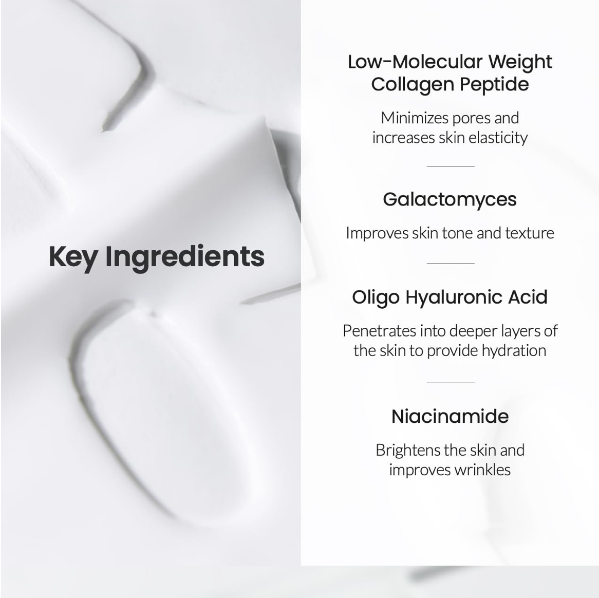 Deep Collagen Hydrogel Facial Mask for Radiant Skin - Hydrating Overnight Treatment with Low Molecular Weight Collagen for Lifting, Firming, and Moisturizing